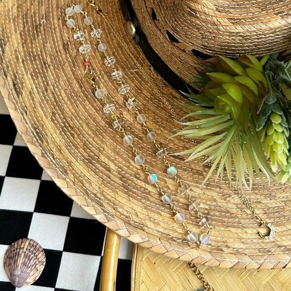 Mermaid candy necklace handmade gold plated summer jewelry 2024 - Picture 3 of 5